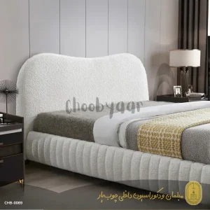 تخت  خواب دو نفره تدی مدل موج شیاری 200×160 سانتیمتر