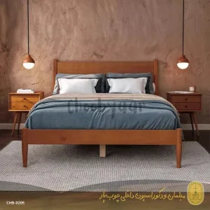 تخت خواب چوبی مدل آدا دو نفره 200×160 سانتیمتر