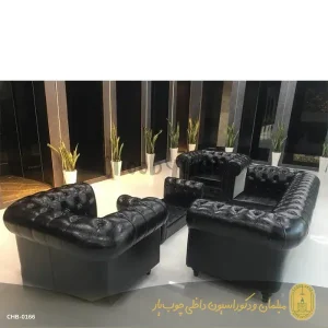 مبل چستر چرم مدل P پنج نفره