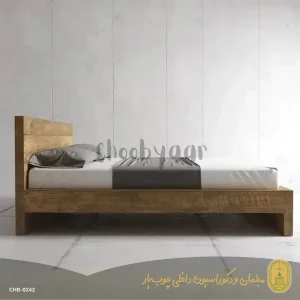 تخت خواب دو نفره چوبی مدل کاترینا 200×160 سانتیمتر
