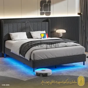 تخت خواب دو نفره مدل کایا با با LED و درگاه USB