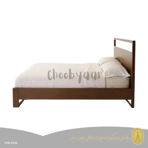 تخت خواب دو نفره چوبی مدل لوته 200×160 سانتیمتر