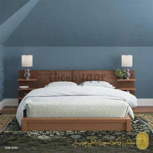 تخت خواب دو نفره چوبی مدل مگارد 200×160 سانتیمتر