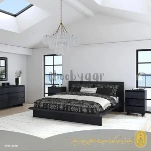 تخت خواب دو نفره چوبی مدل مارلین 200×160 سانتیمتر