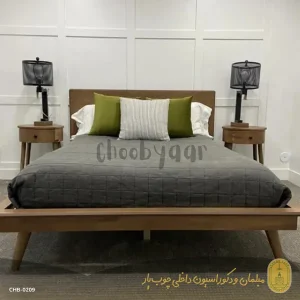 تخت خواب چوبی مدل راشل دو نفره 200×160 سانتیمتر