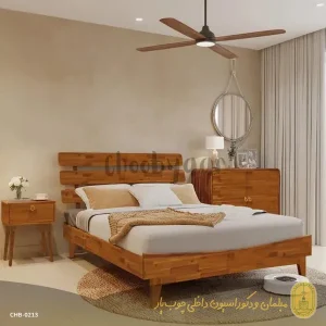 تخت خواب چوبی مدل ریما دو نفره 200×160 سانتیمتر
