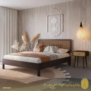 تخت خواب چوبی مدل یاقوت دو نفره 200×160 سانتیمتر